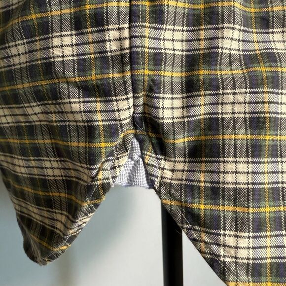 Ralph Lauren Classic Fit L.Sleeve Button Down XL Plaid Blue Green Yellow 2/$50 - Picture 9 of 13